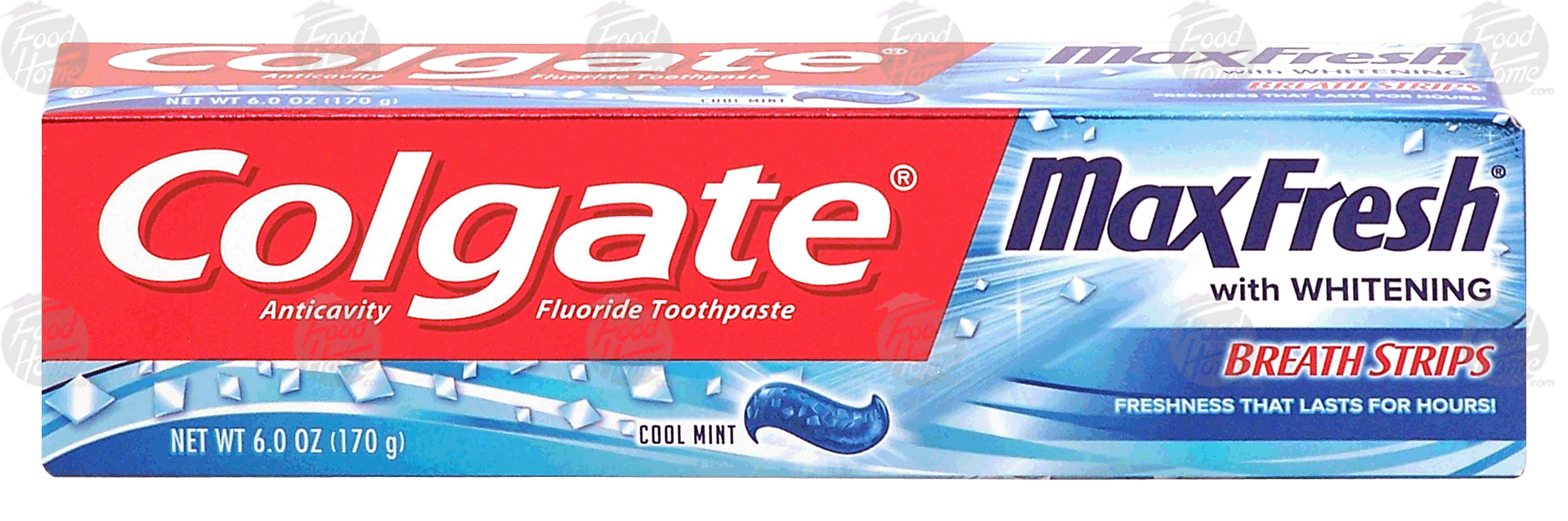 Colgate Max Fresh fluoride toothpaste infused with dissolvable mini breathe strips, cool mint Full-Size Picture